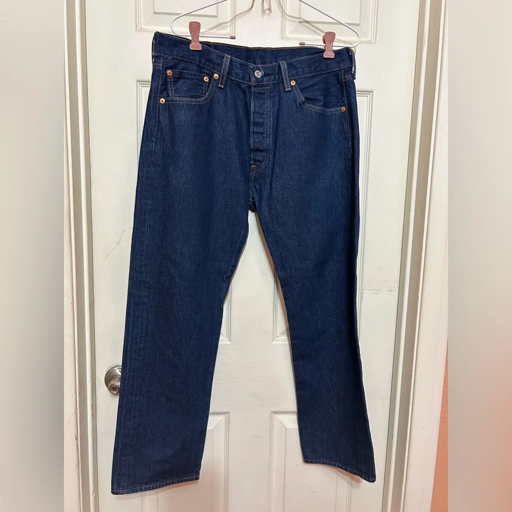 Levis Jeans Mens Button Fly 501 Western Ranch Barn Cowboy Rodeo 34x30